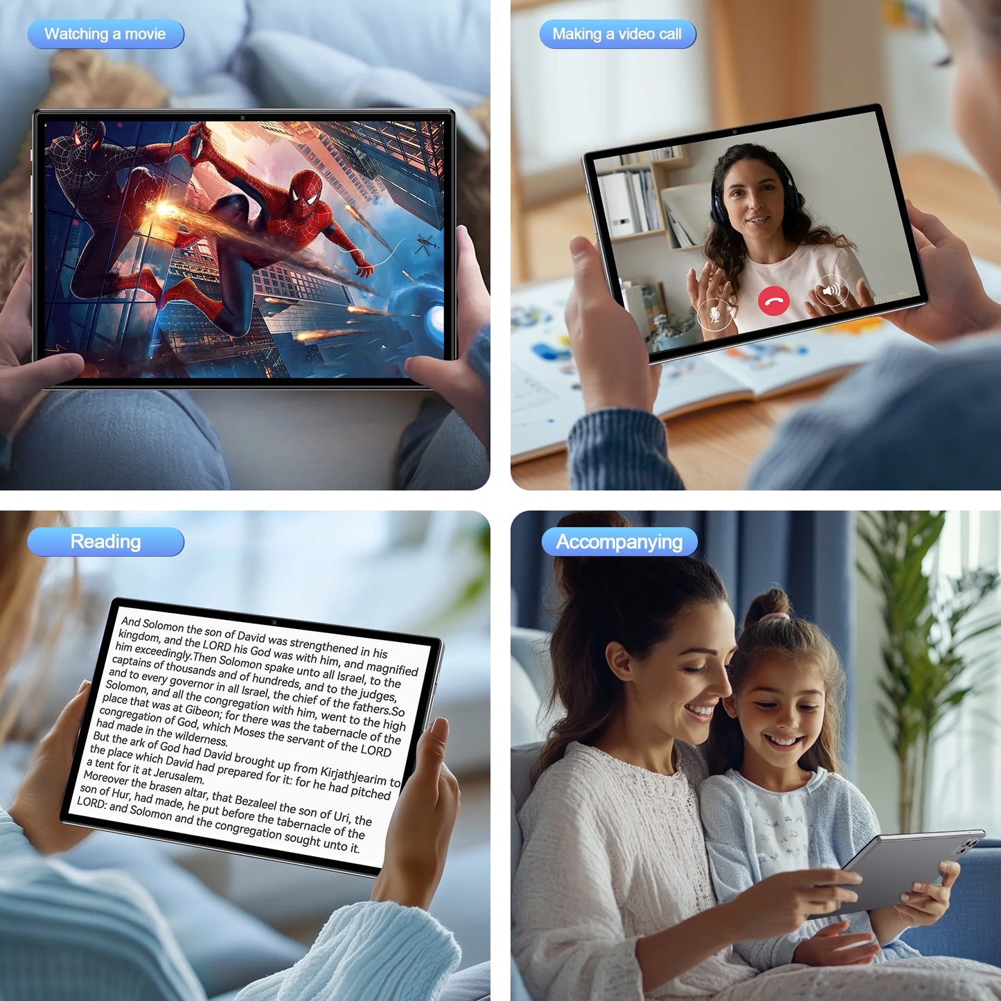 2025 Android 13 Tablet, 10.1 Inch Tablets 6GB+64GB +128GB Expand, 6000Mah Octa-Core Tablet Drop-Proof Case, 1280*800 HD IPS Display, GPS, 5G/2.4G Wifi,Dual 5MP+13MP Camera for Adults and Kids