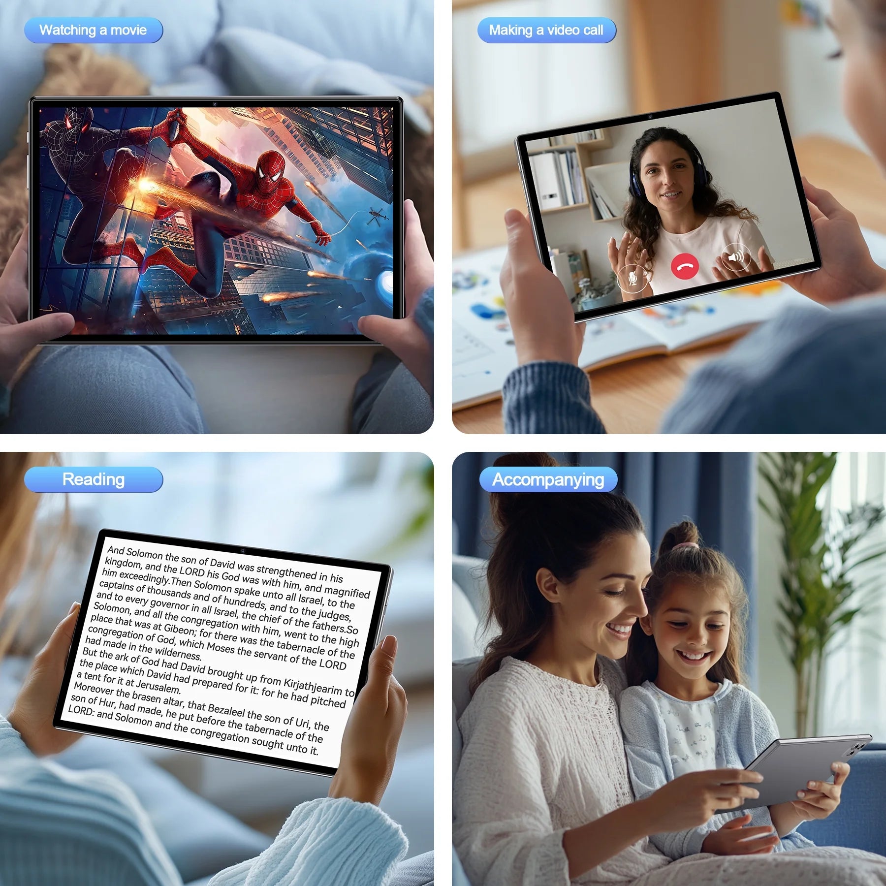 2025 Android 13 Tablet, 10.1 Inch Tablets 6GB+64GB +128GB Expand, 6000Mah Octa-Core Tablet Drop-Proof Case, 1280*800 HD IPS Display, GPS, 5G/2.4G Wifi,Dual 5MP+13MP Camera for Adults and Kids