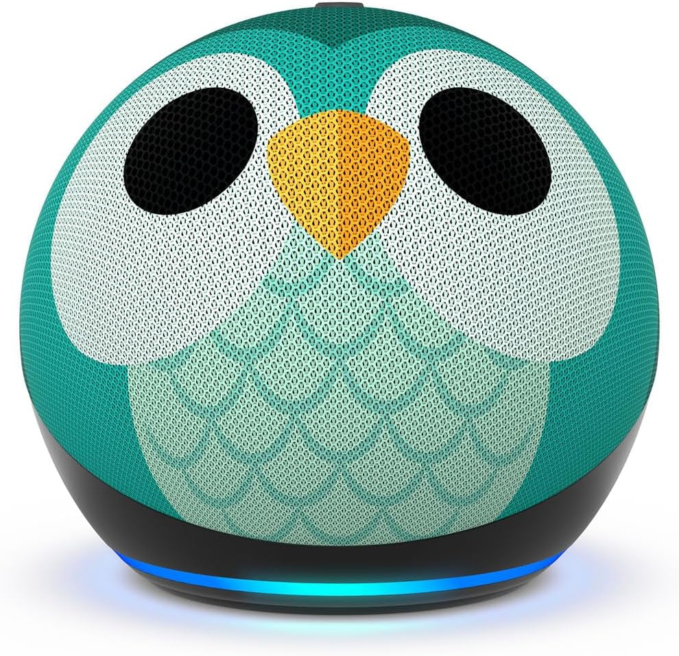 Echo Dot Kids (Newest Model) - Designed for Kids, Designed for Alexa+, Parental Controls, Includes 1 Year of  Kids+, Owl