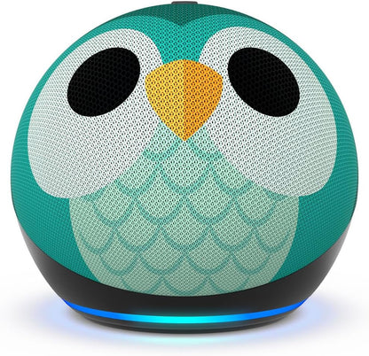 Echo Dot Kids (Newest Model) - Designed for Kids, Designed for Alexa+, Parental Controls, Includes 1 Year of  Kids+, Owl
