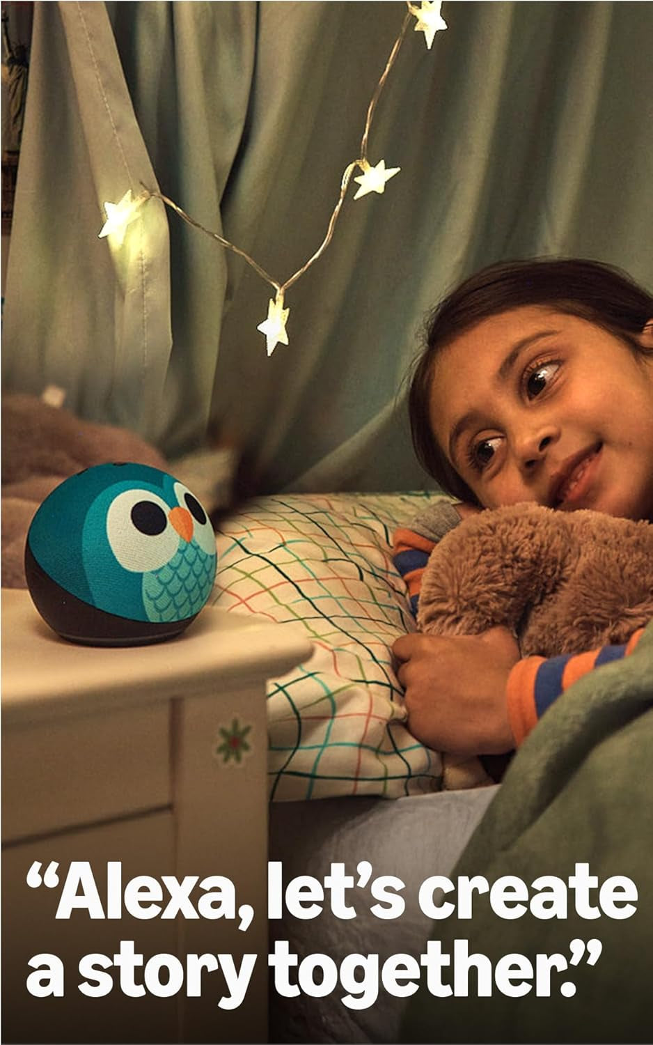 Echo Dot Kids (Newest Model) - Designed for Kids, Designed for Alexa+, Parental Controls, Includes 1 Year of  Kids+, Owl