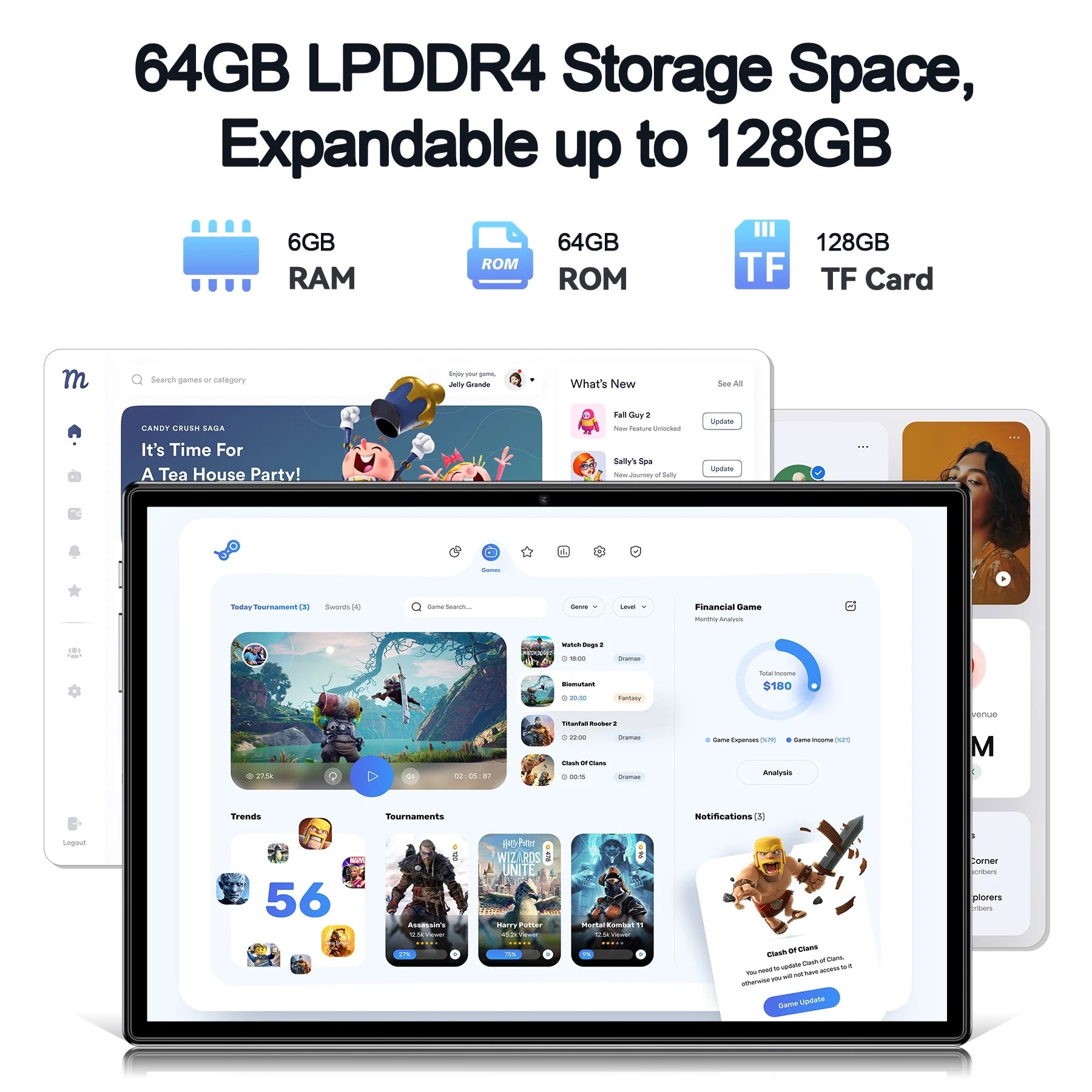 2025 Android 13 Tablet, 10.1 Inch Tablets 6GB+64GB +128GB Expand, 6000Mah Octa-Core Tablet Drop-Proof Case, 1280*800 HD IPS Display, GPS, 5G/2.4G Wifi,Dual 5MP+13MP Camera for Adults and Kids